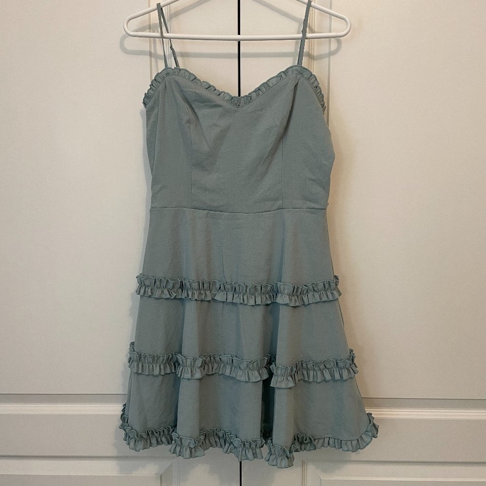 Altar'd State Dusty Blue Dress